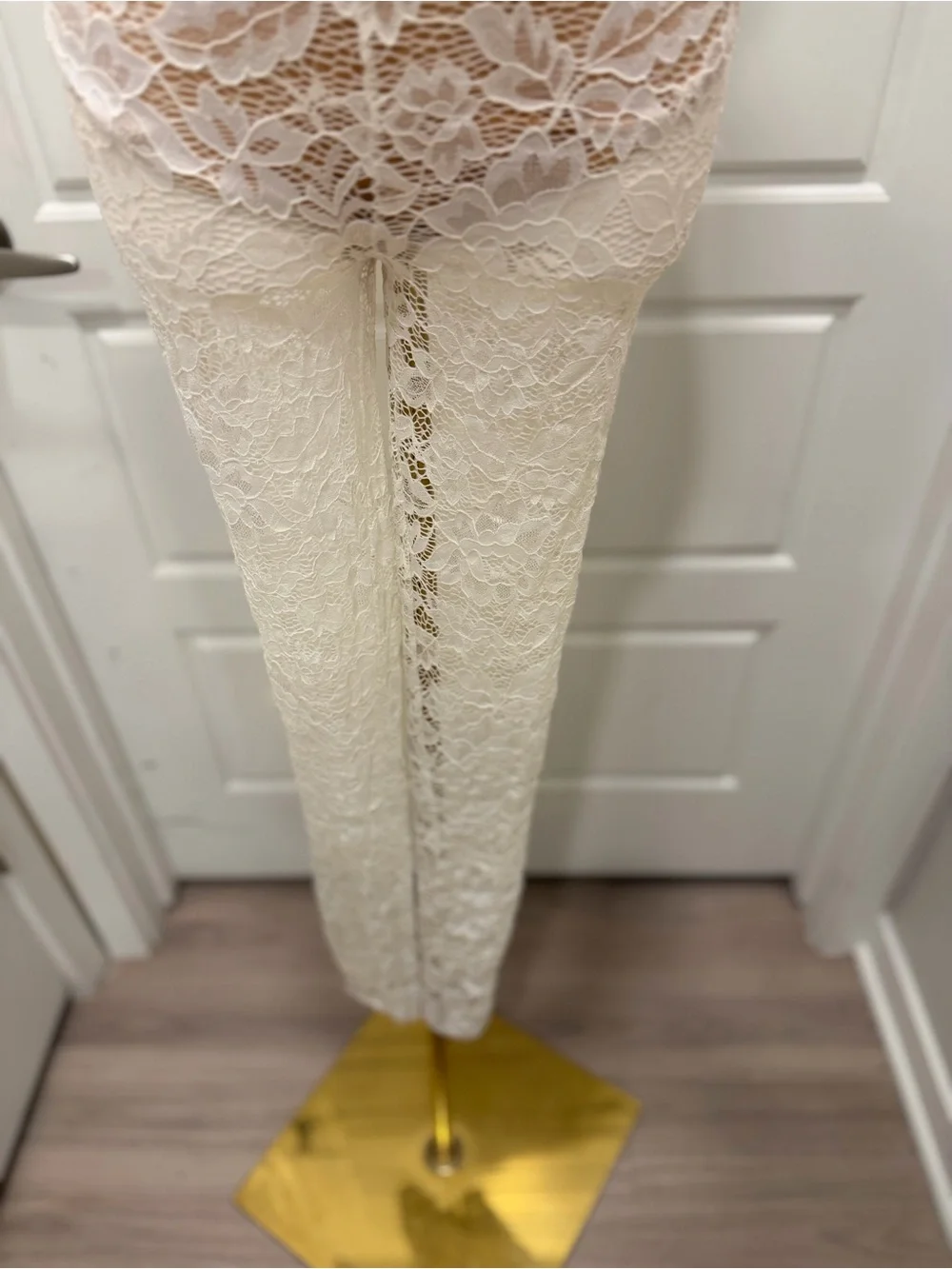 AKIRA Jumpsuit with Nude Lining - Picture 3 of 5